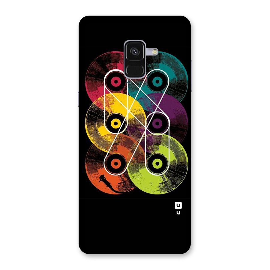 CD Tapes Back Case for Galaxy A8 Plus