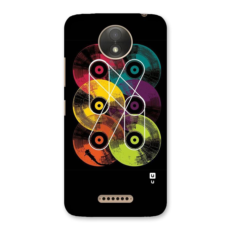 CD Tapes Back Case for Moto C Plus