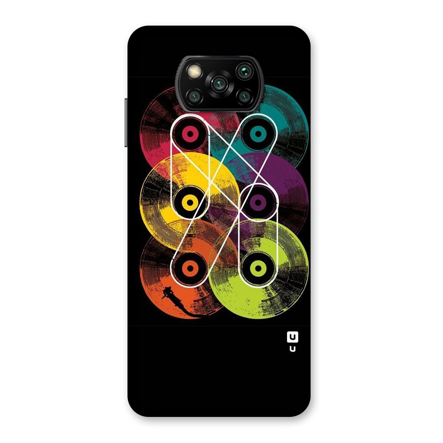 CD Tapes Back Case for Poco X3