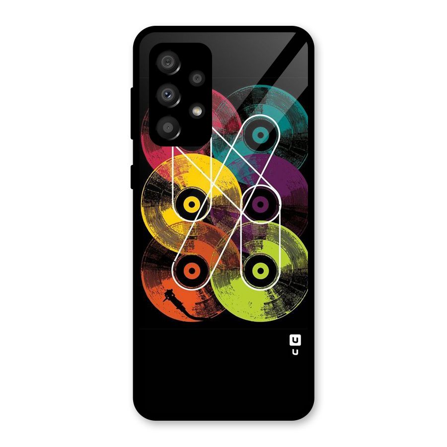 CD Tapes Glass Back Case for Galaxy A32