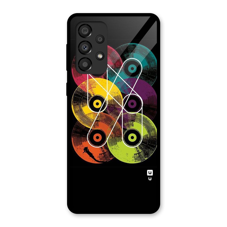 CD Tapes Glass Back Case for Galaxy A33 5G