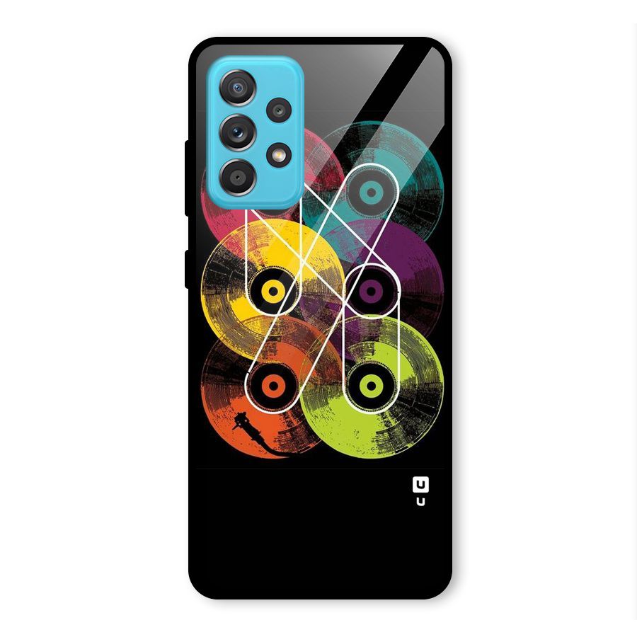 CD Tapes Glass Back Case for Galaxy A52s 5G