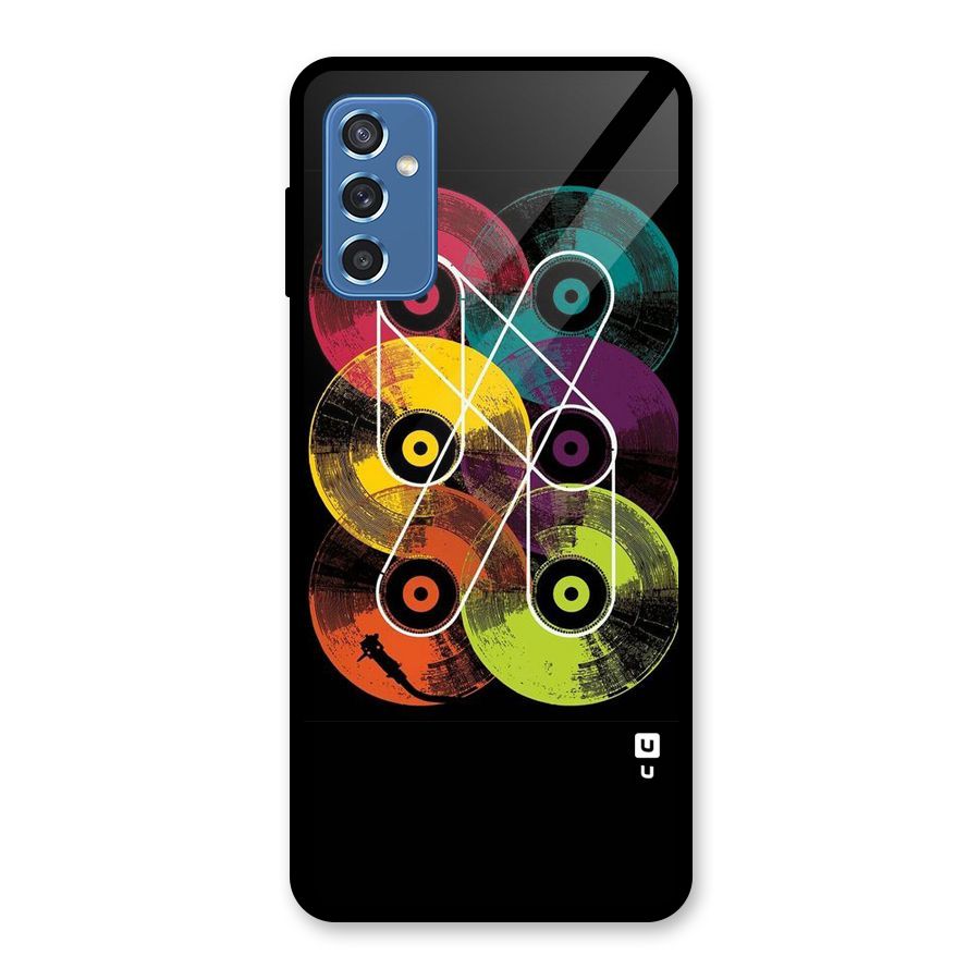CD Tapes Glass Back Case for Galaxy M52 5G