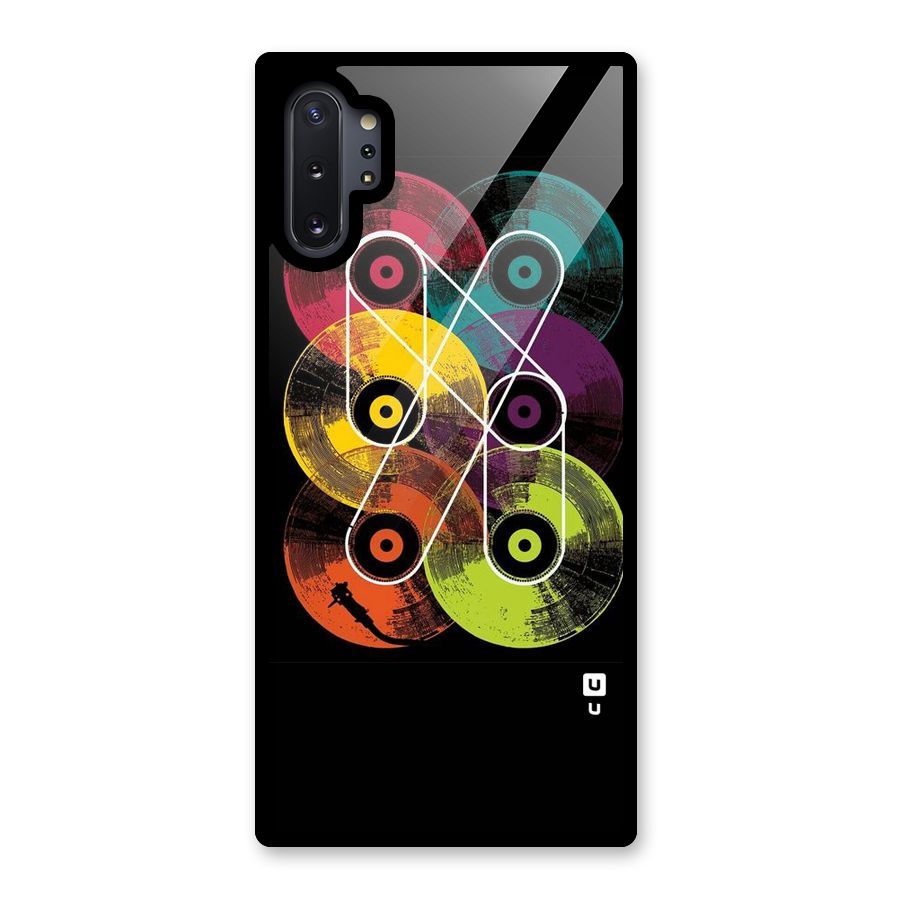 CD Tapes Glass Back Case for Galaxy Note 10 Plus
