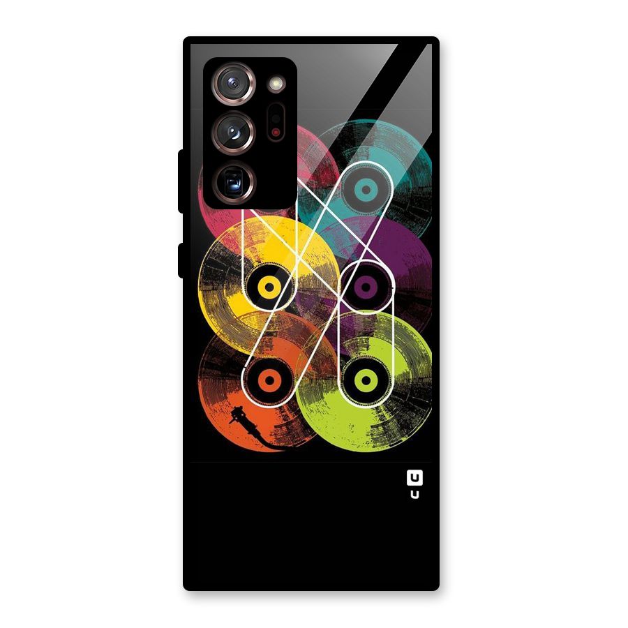 CD Tapes Glass Back Case for Galaxy Note 20 Ultra 5G