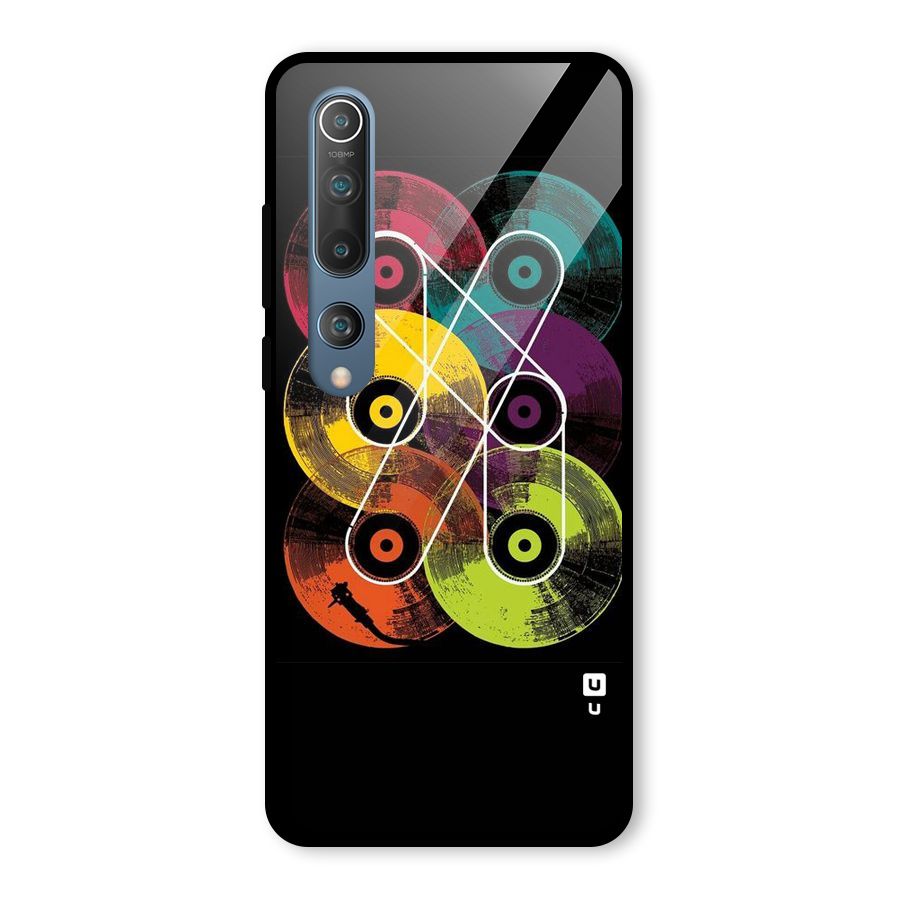CD Tapes Glass Back Case for Mi 10