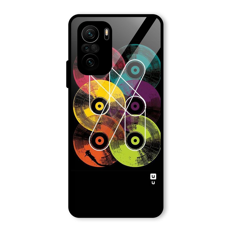 CD Tapes Glass Back Case for Mi 11X Pro