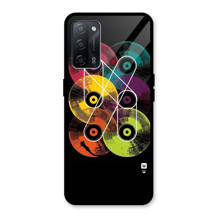 CD Tapes Glass Back Case for Oppo A53s 5G
