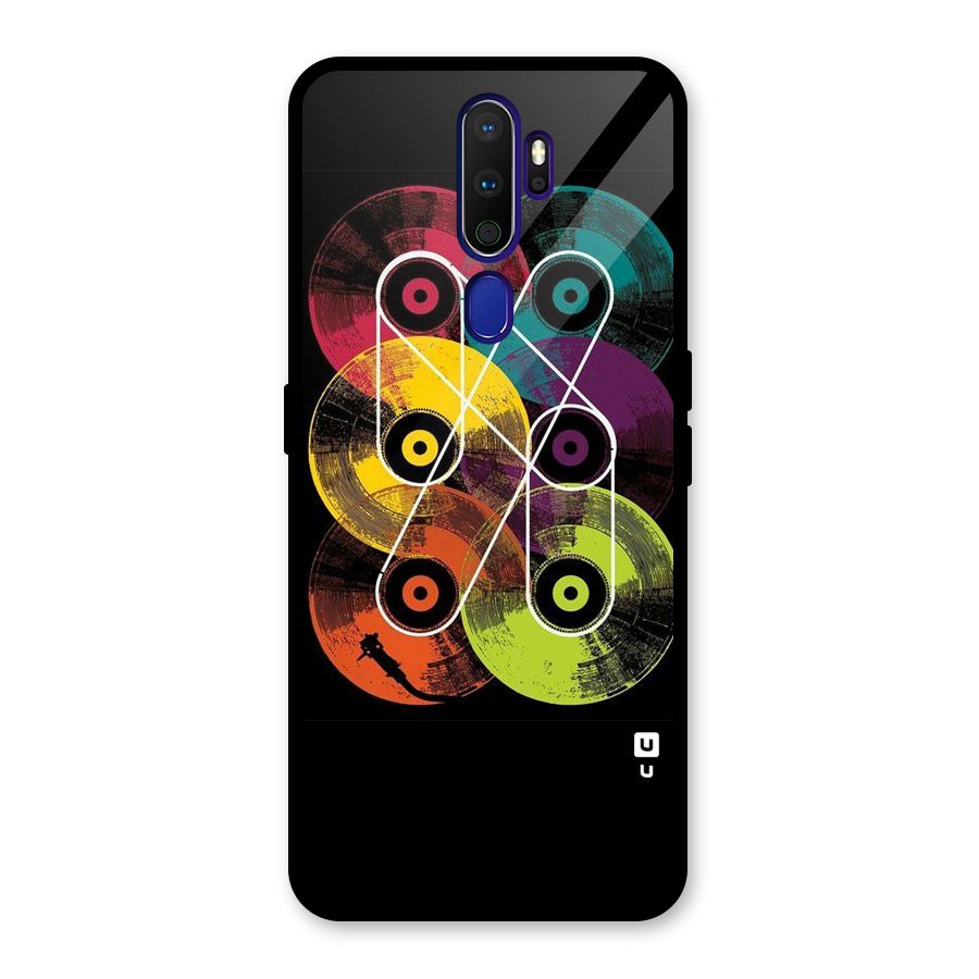 CD Tapes Glass Back Case for Oppo A9 (2020)