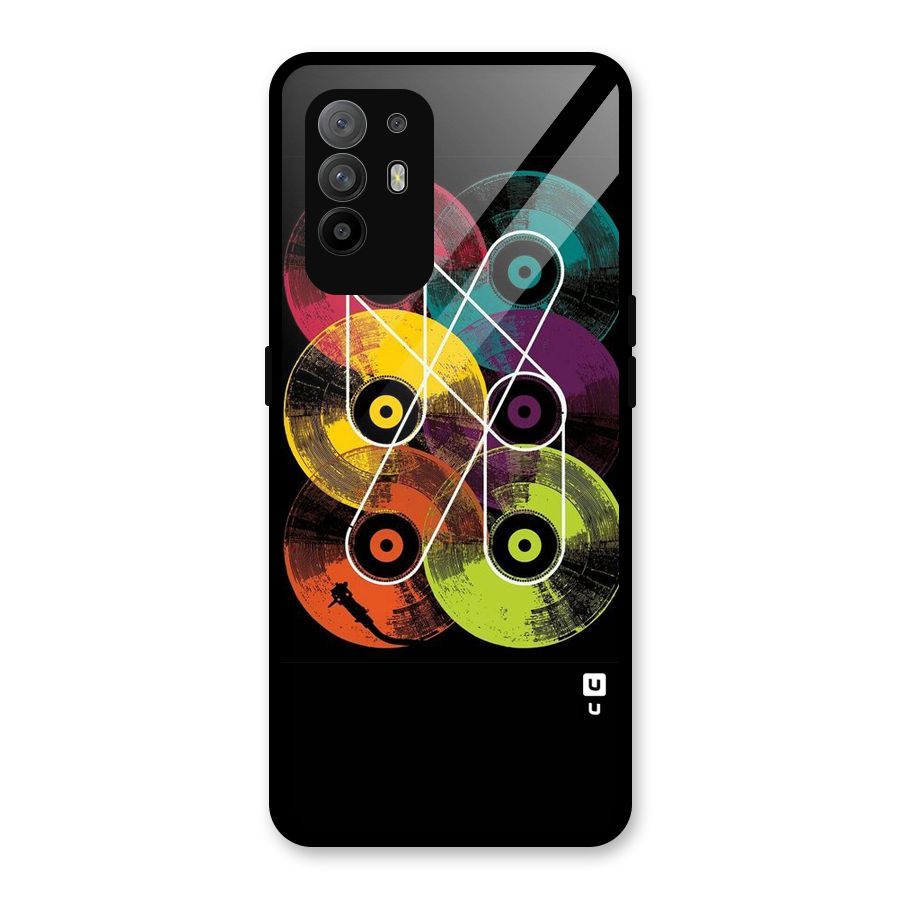CD Tapes Glass Back Case for Oppo F19 Pro Plus 5G