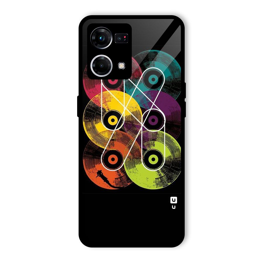 CD Tapes Glass Back Case for Oppo F21 Pro 4G