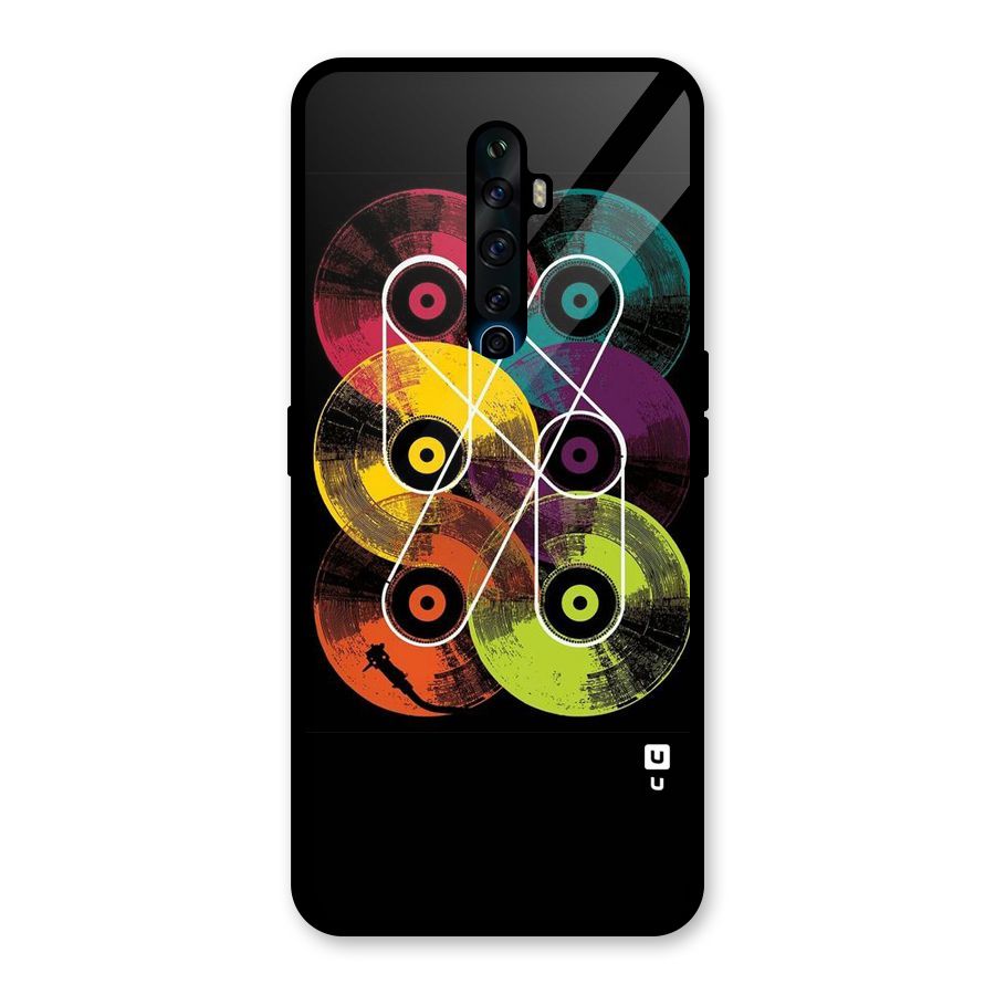 CD Tapes Glass Back Case for Oppo Reno2 F