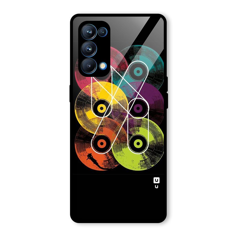 CD Tapes Glass Back Case for Oppo Reno5 Pro 5G