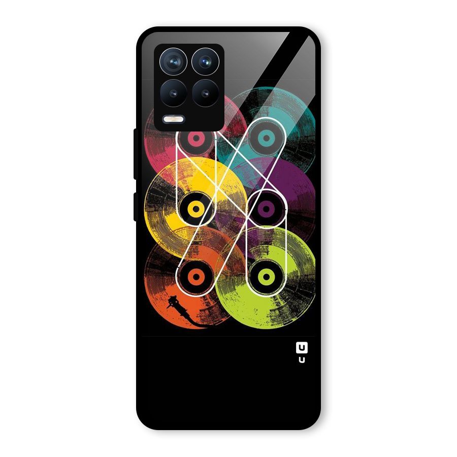 CD Tapes Glass Back Case for Realme 8