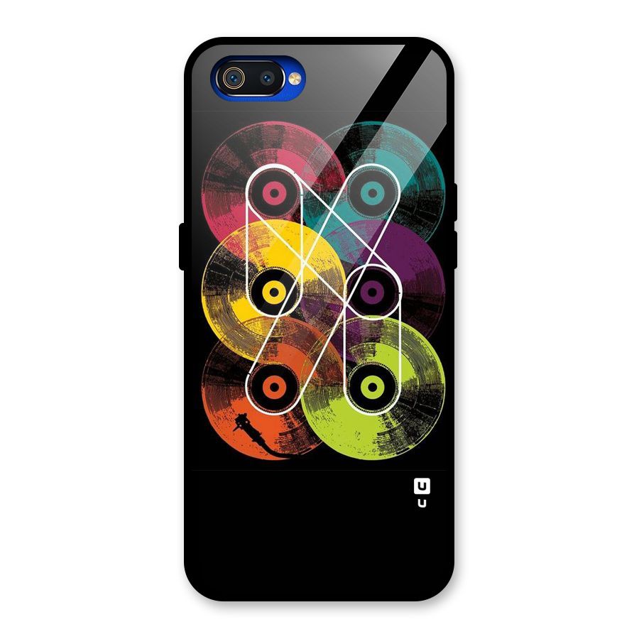 CD Tapes Glass Back Case for Realme C2
