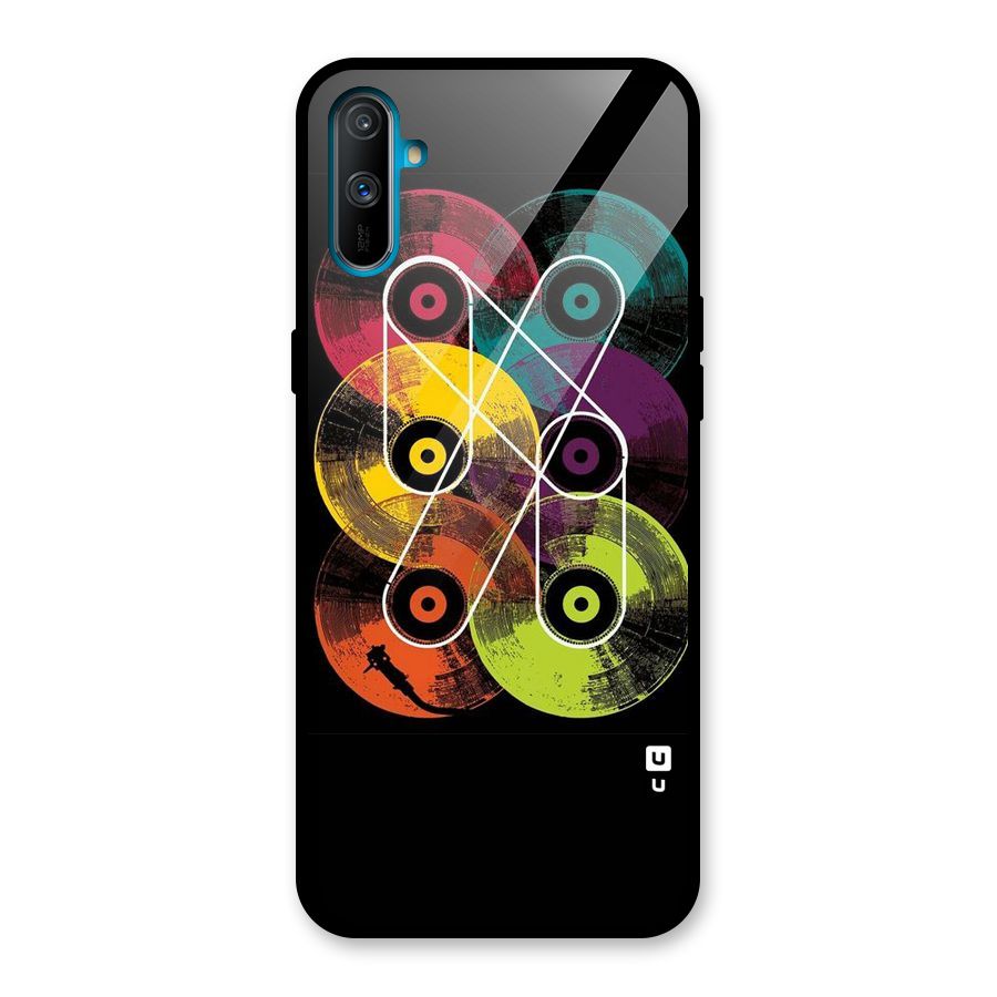 CD Tapes Glass Back Case for Realme C3