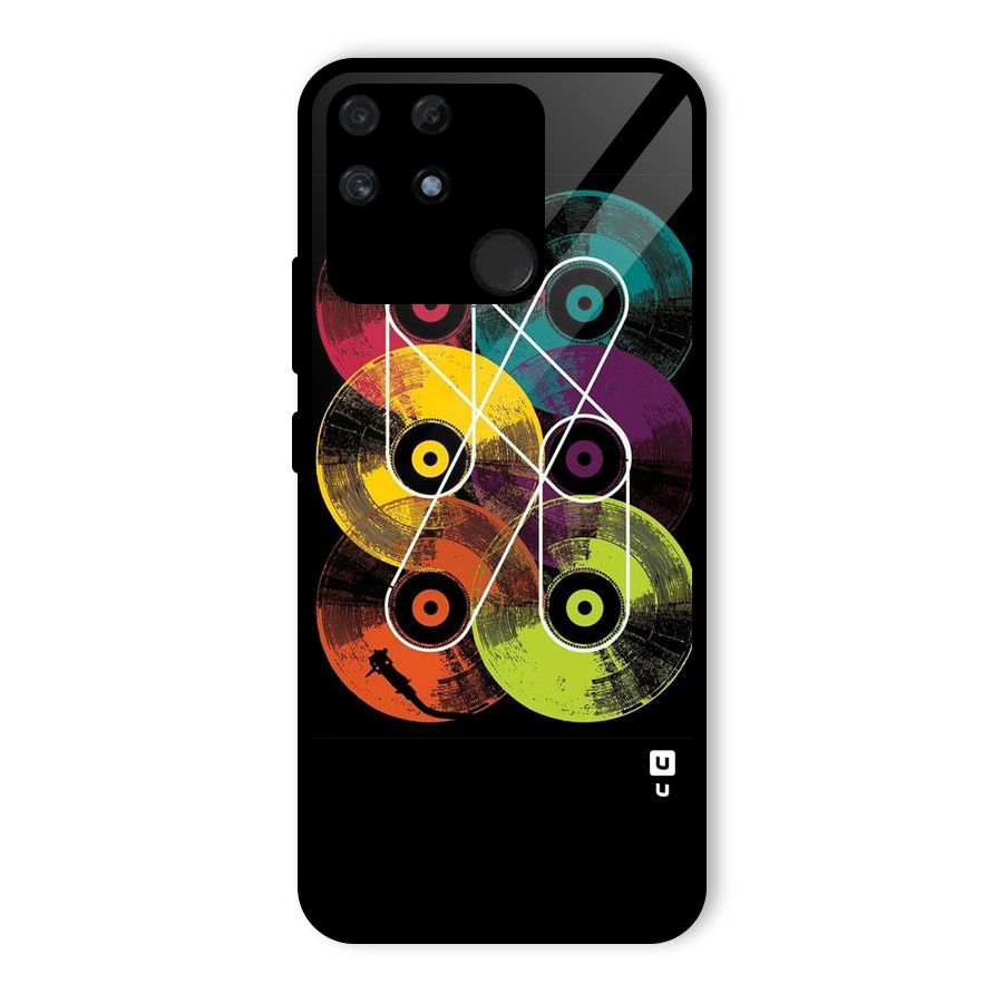 CD Tapes Glass Back Case for Realme Narzo 50A