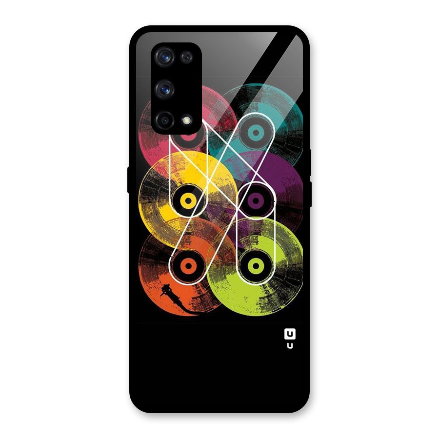 CD Tapes Glass Back Case for Realme X7 Pro