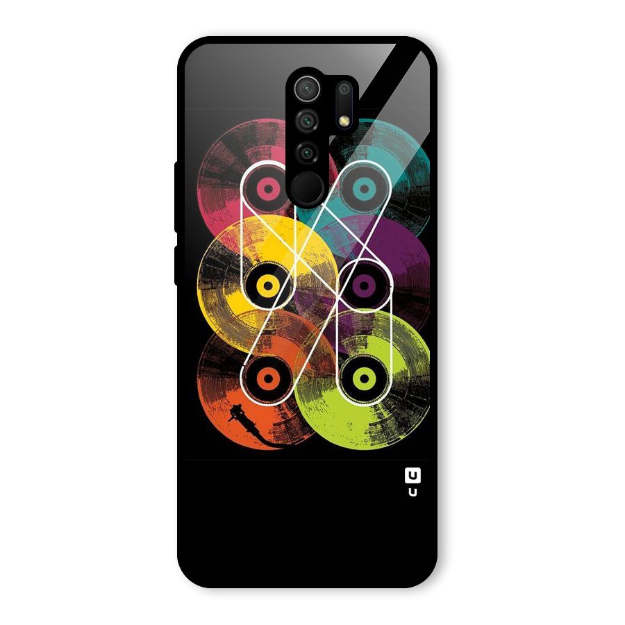 CD Tapes Glass Back Case for Redmi 9 Prime