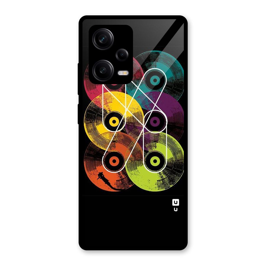 CD Tapes Glass Back Case for Redmi Note 12 Pro