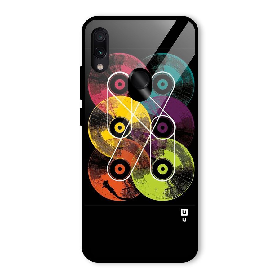CD Tapes Glass Back Case for Redmi Note 7 Pro