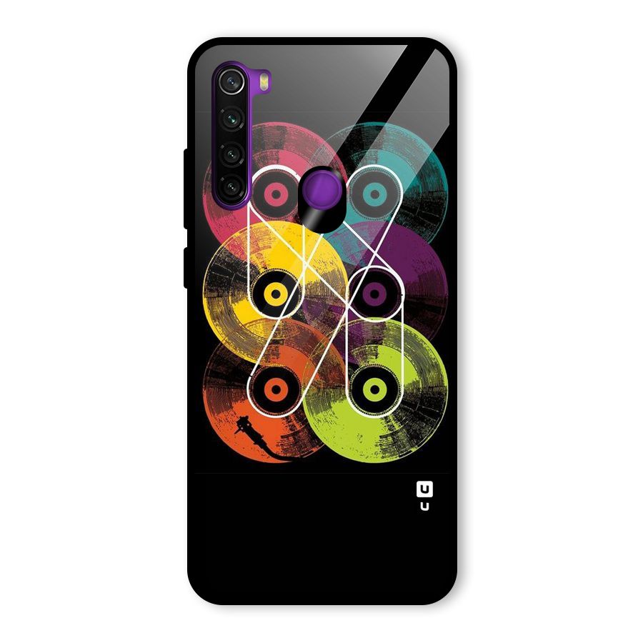 CD Tapes Glass Back Case for Redmi Note 8