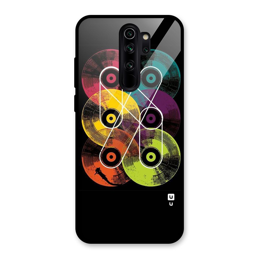 CD Tapes Glass Back Case for Redmi Note 8 Pro