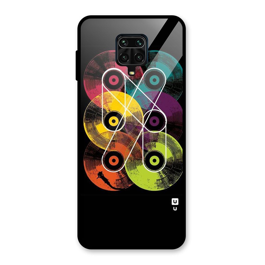 CD Tapes Glass Back Case for Redmi Note 9 Pro