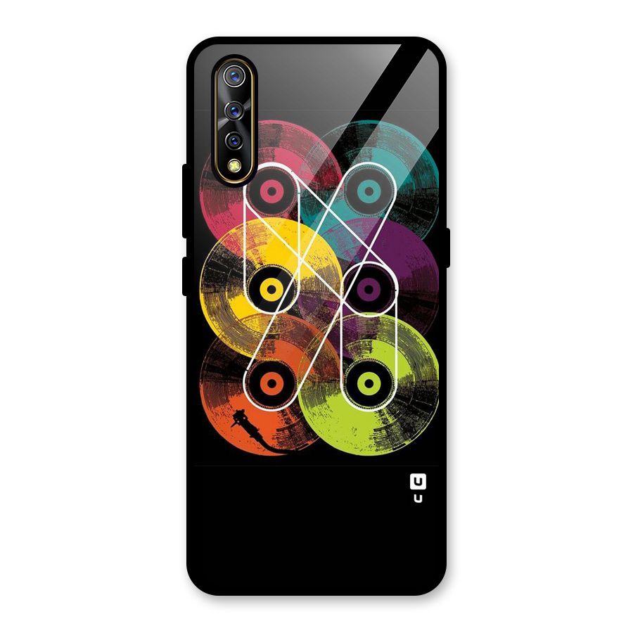 CD Tapes Glass Back Case for Vivo S1