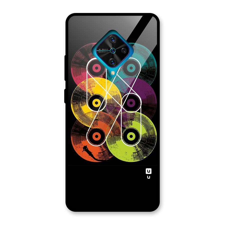 CD Tapes Glass Back Case for Vivo S1 Pro