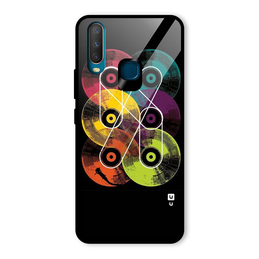 CD Tapes Glass Back Case for Vivo U10