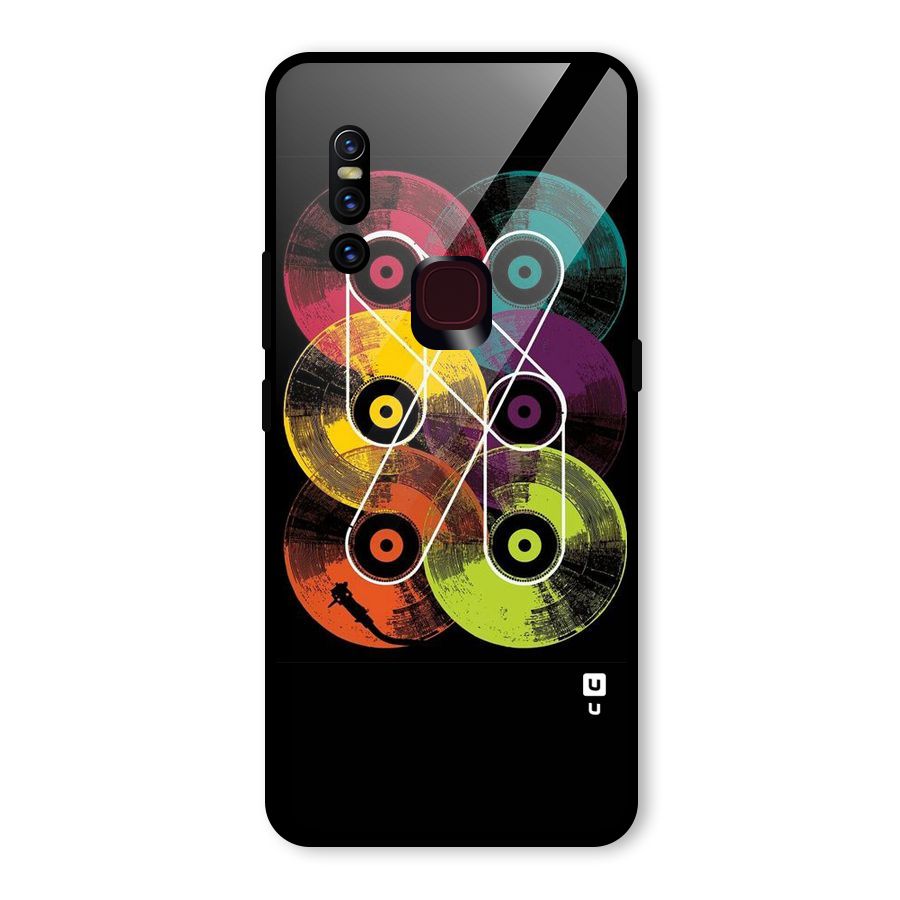 CD Tapes Glass Back Case for Vivo V15