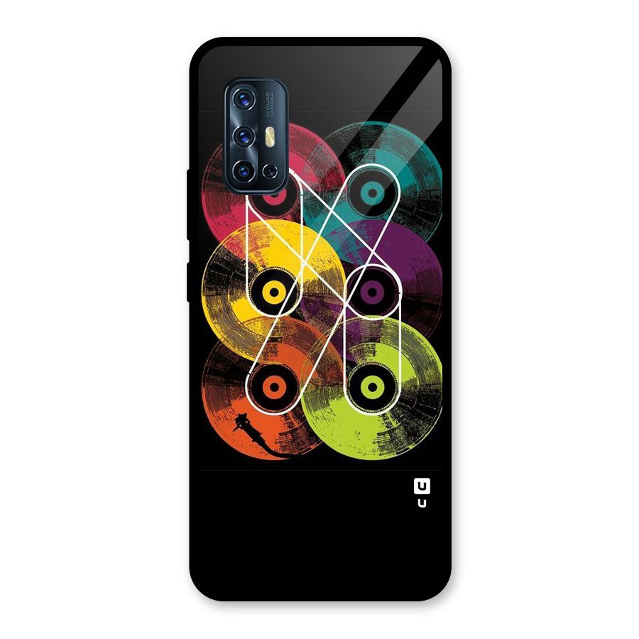CD Tapes Glass Back Case for Vivo V17