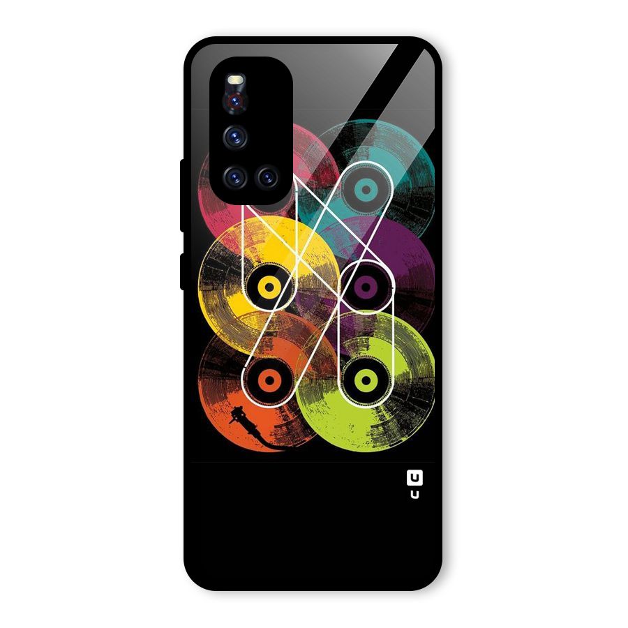 CD Tapes Glass Back Case for Vivo V19