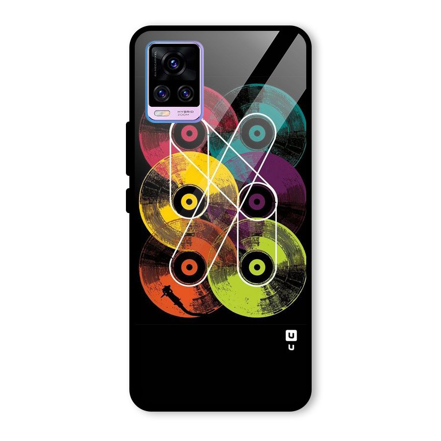 CD Tapes Glass Back Case for Vivo V20 Pro