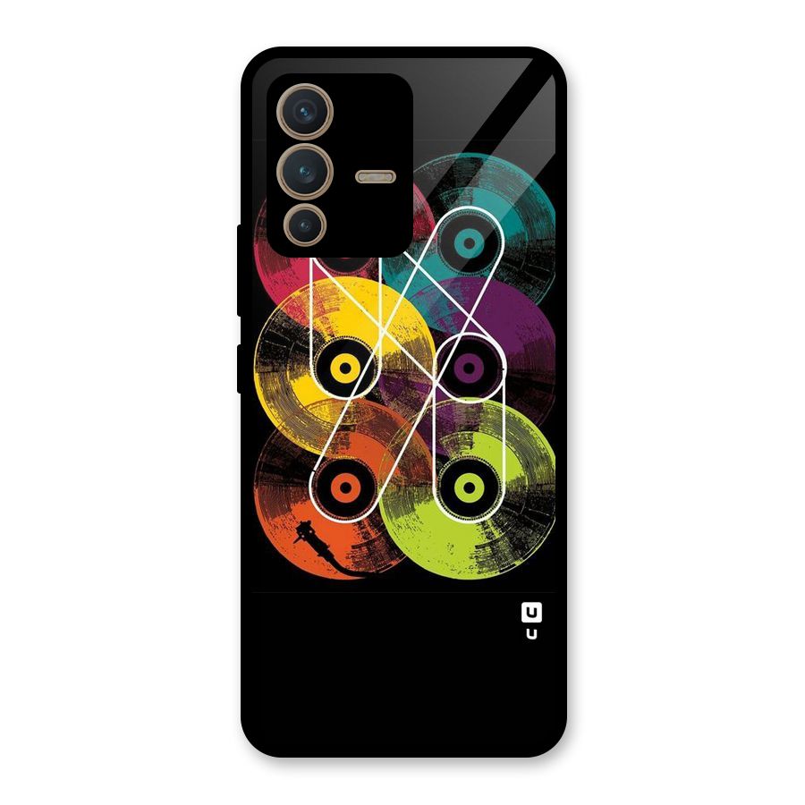CD Tapes Glass Back Case for Vivo V23 5G