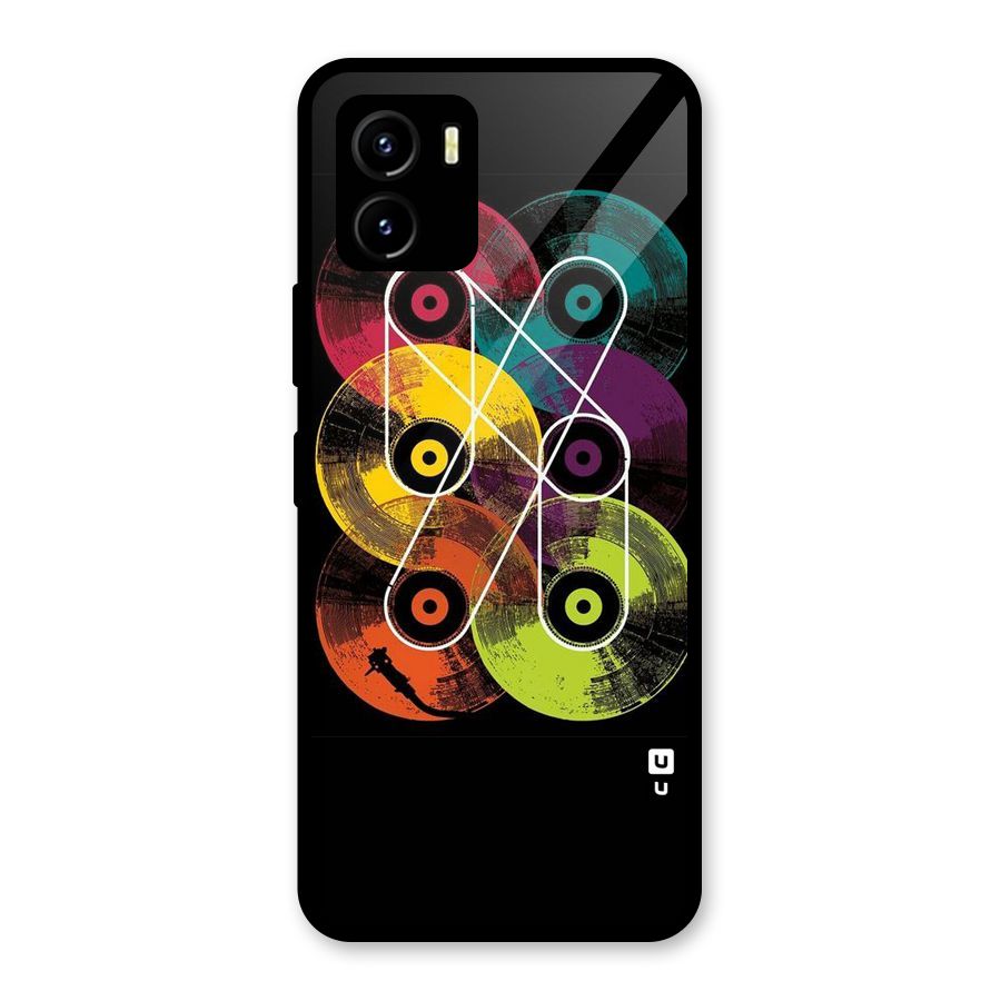 CD Tapes Glass Back Case for Vivo Y15s