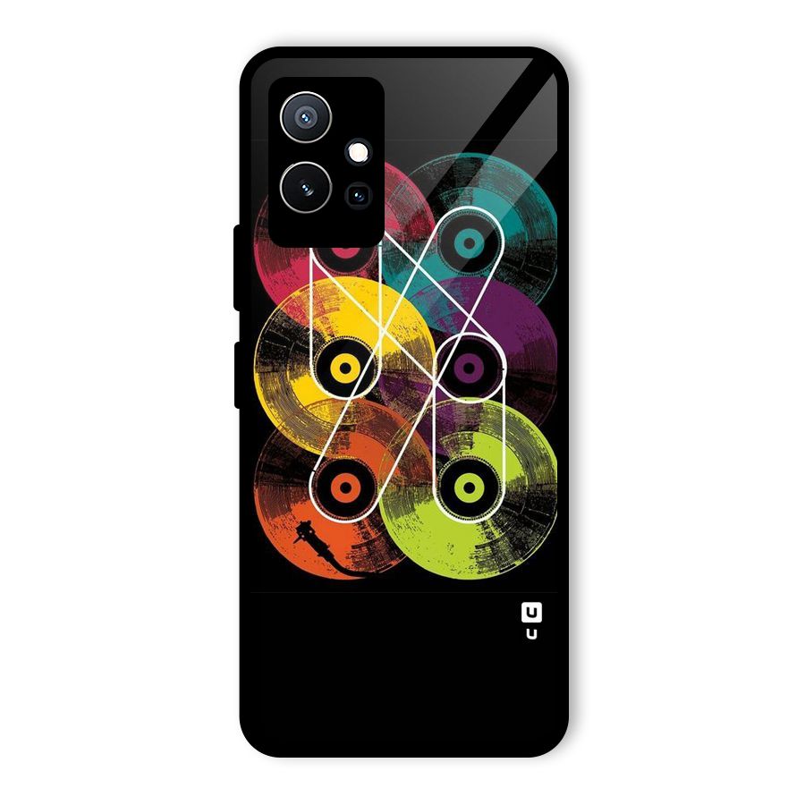 CD Tapes Glass Back Case for Vivo Y75 5G