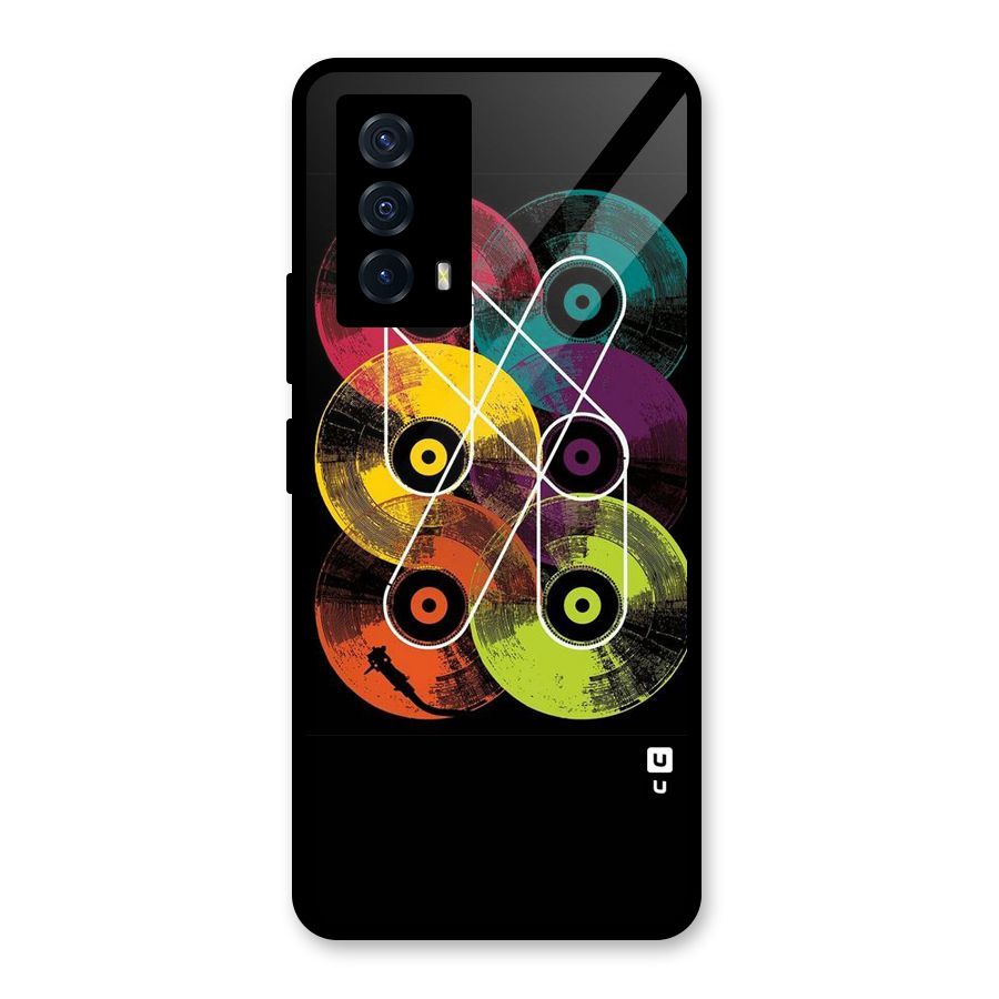 CD Tapes Glass Back Case for Vivo iQOO Z5
