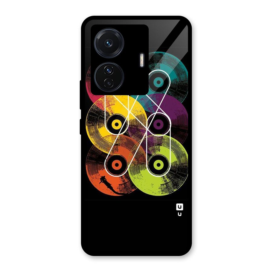 CD Tapes Glass Back Case for Vivo iQOO Z6 Pro