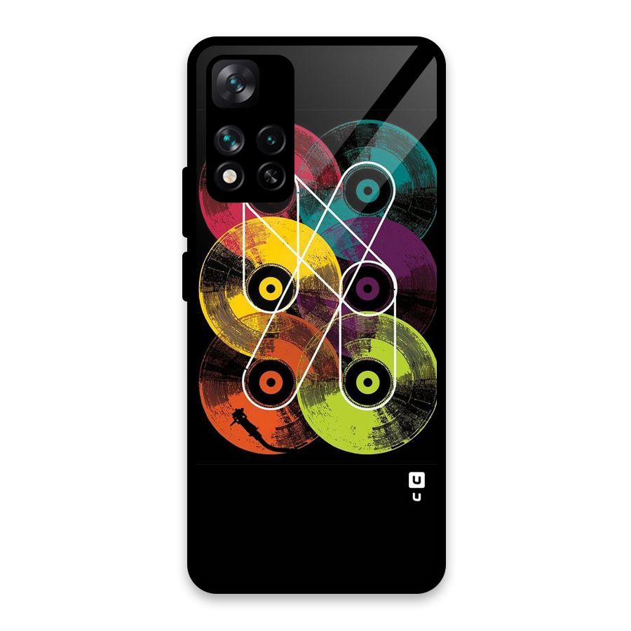 CD Tapes Glass Back Case for Xiaomi 11i HyperCharge 5G