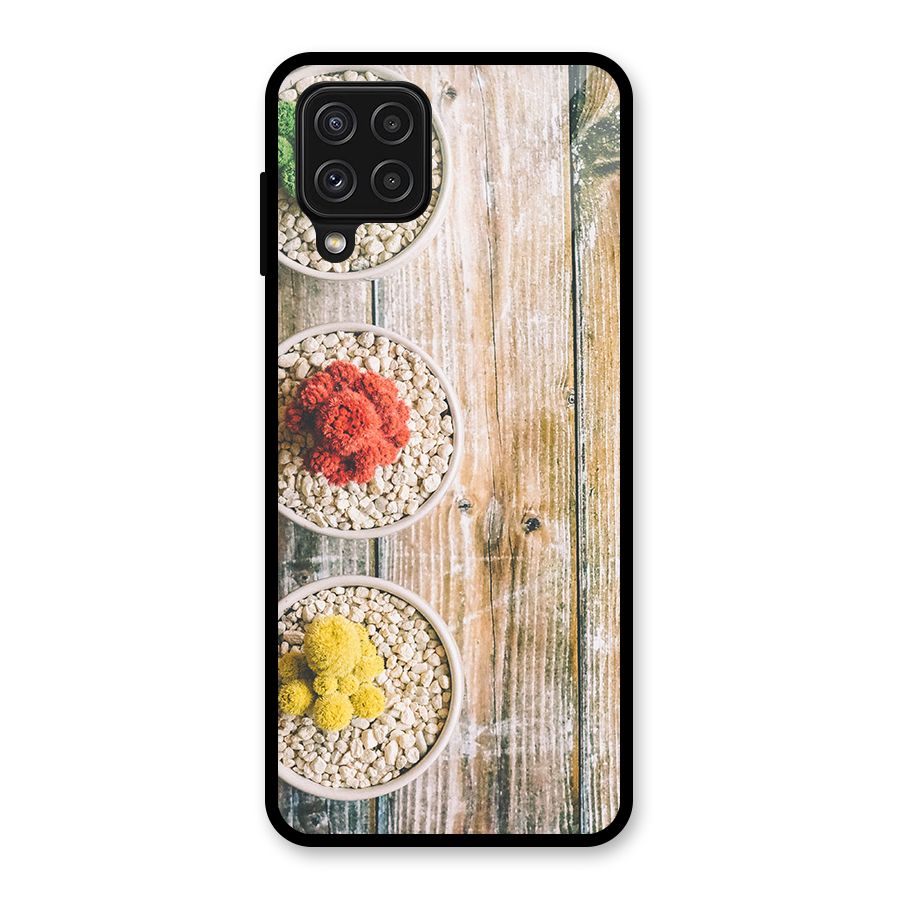 Cacti Decor Glass Back Case for Galaxy A22 4G