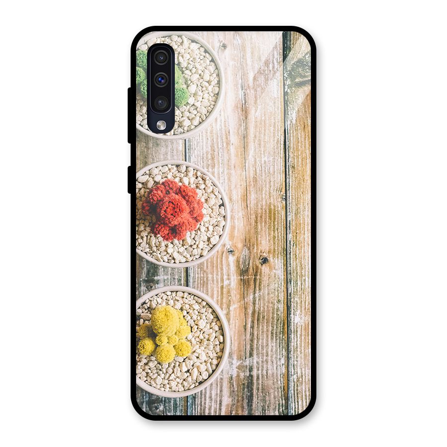 Cacti Decor Glass Back Case for Galaxy A50