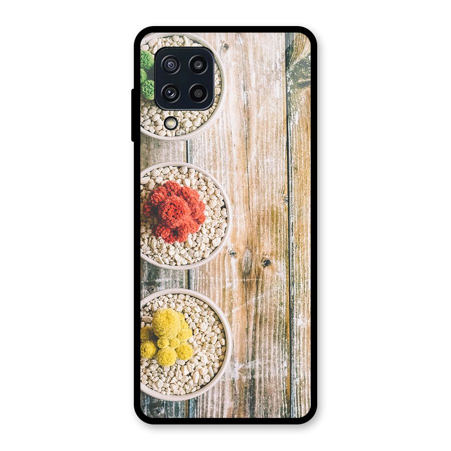 Cacti Decor Glass Back Case for Galaxy M32
