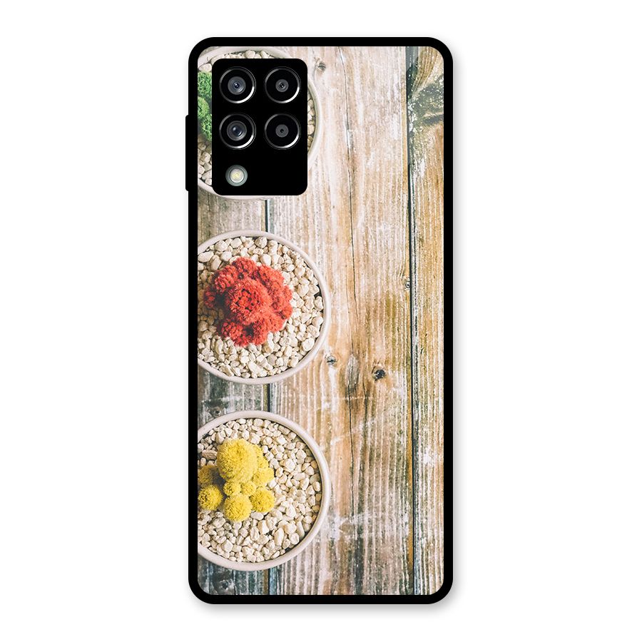 Cacti Decor Glass Back Case for Galaxy M53 5G