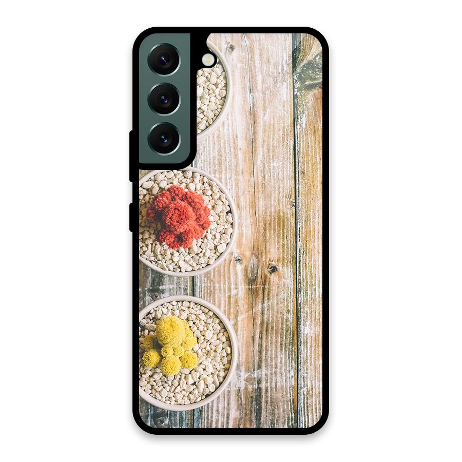 Cacti Decor Glass Back Case for Galaxy S22 5G