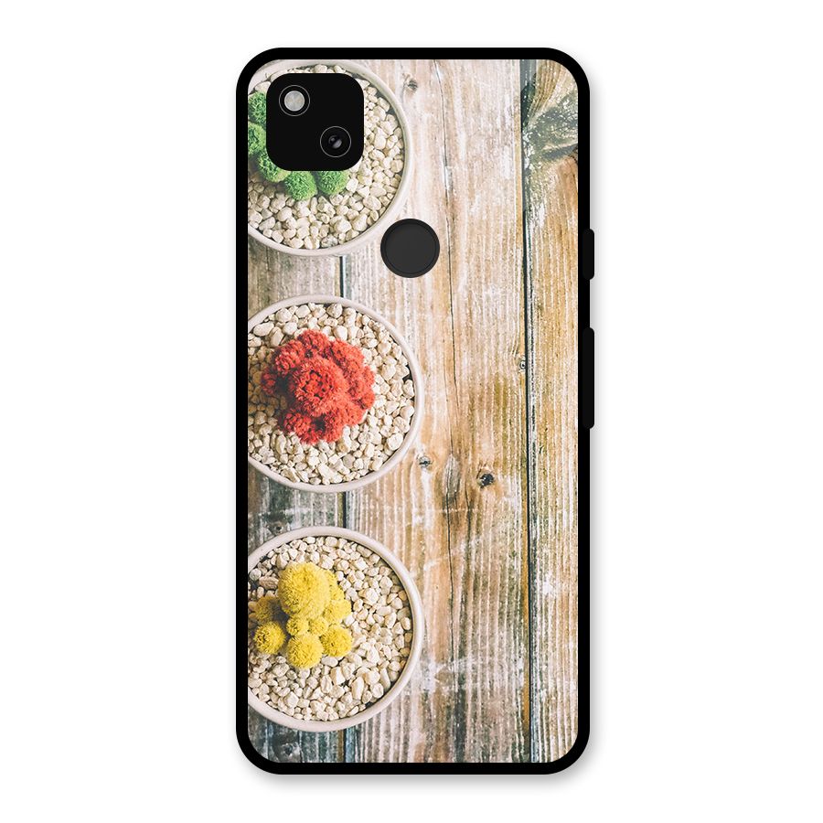 Cacti Decor Glass Back Case for Google Pixel 4a