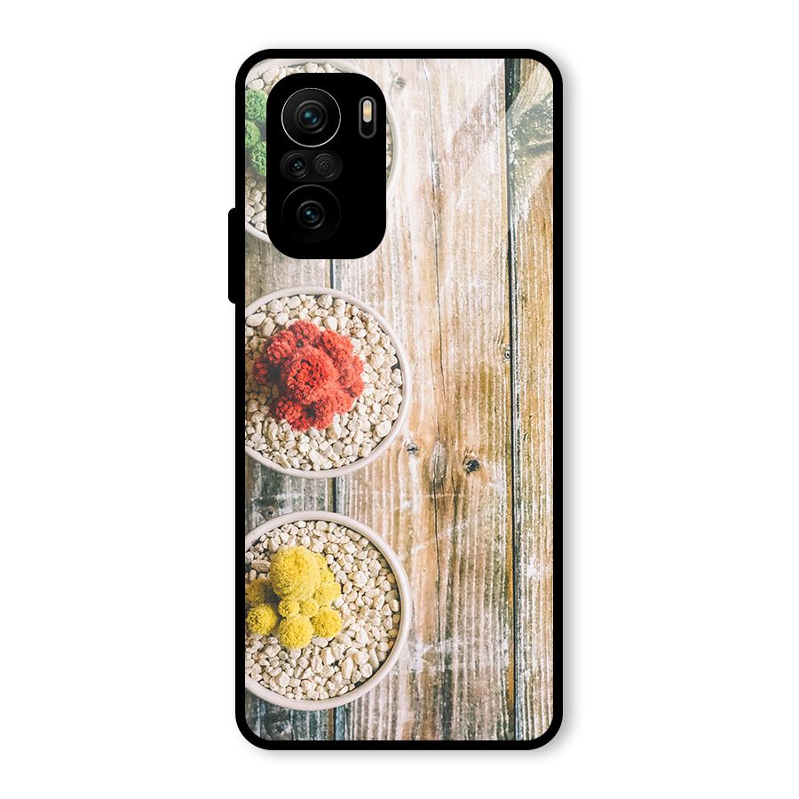Cacti Decor Glass Back Case for Mi 11x