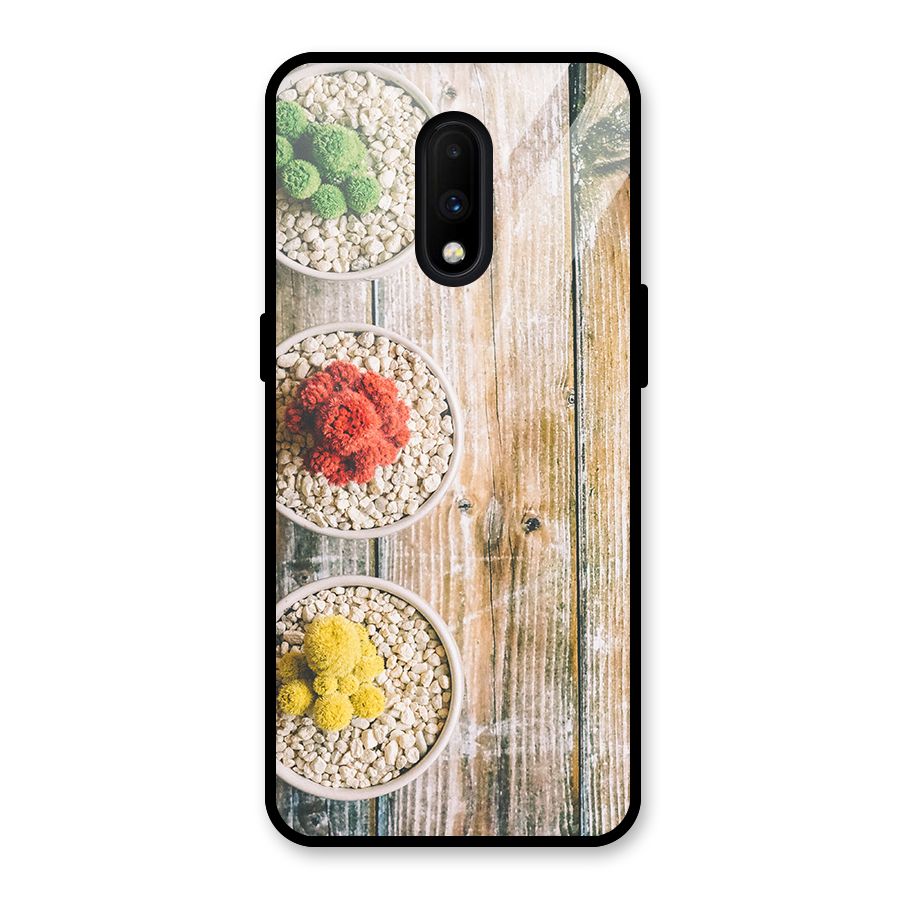 Cacti Decor Glass Back Case for OnePlus 7