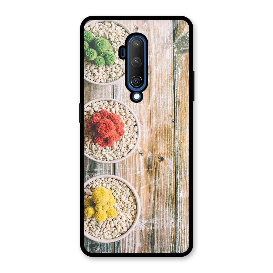 Cacti Decor Glass Back Case for OnePlus 7T Pro